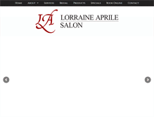 Tablet Screenshot of lorraineaprilesalon.com